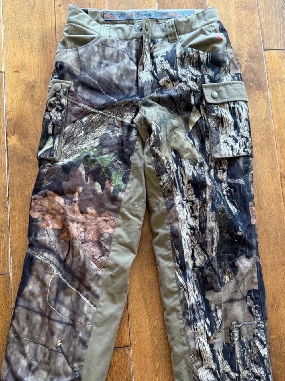 Youth Hunting Waterproof Insulated Camouflage Cargo Pants 10/12 - Brown/Olive